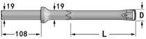 19mm Integral Drill Steels